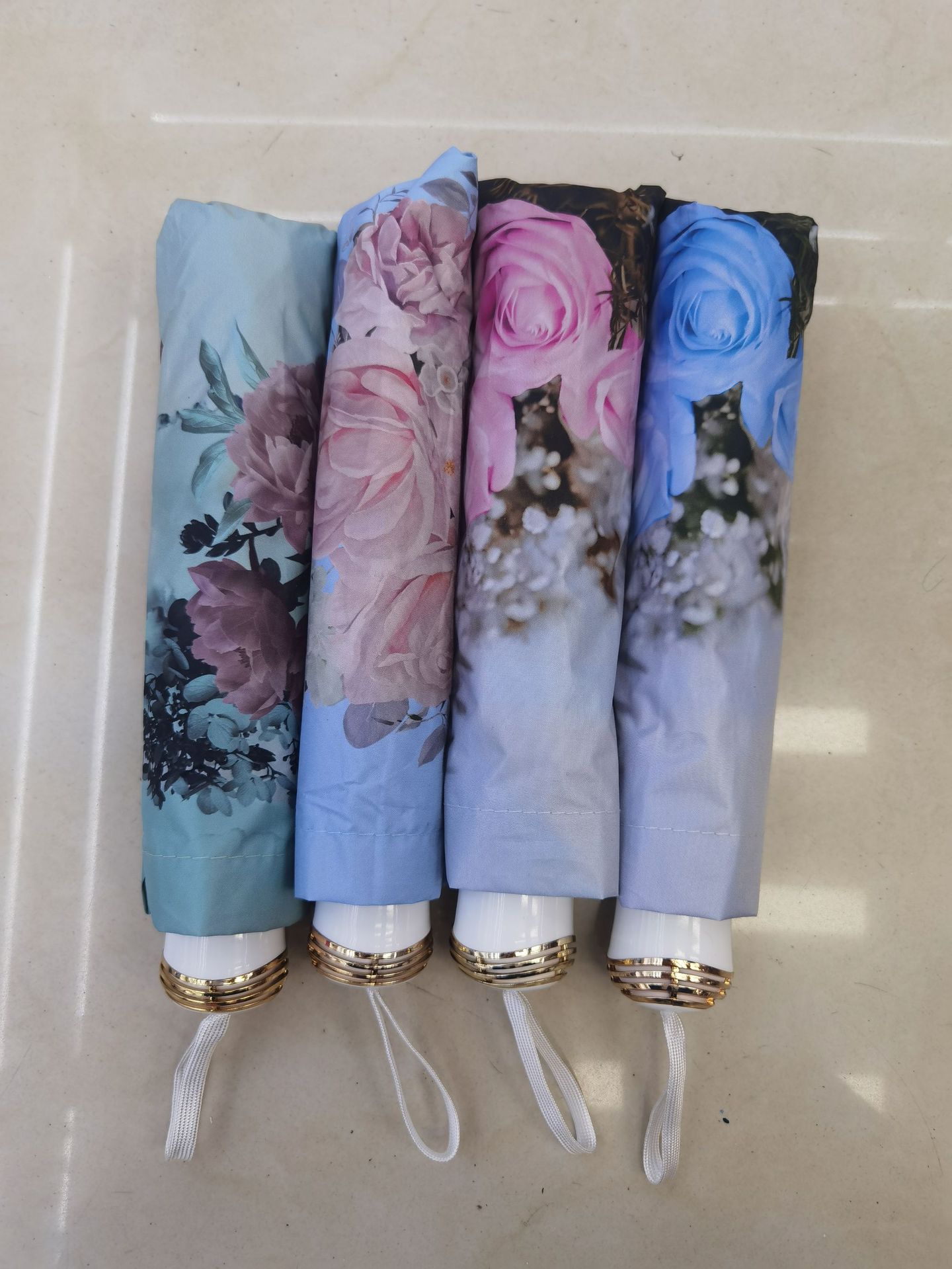 High appearance level rose umbrella, all-weather and all-weather sunshade umbrella, sun protection and UV protection umbrella, high appearance level folding umbrella for girls pic 2