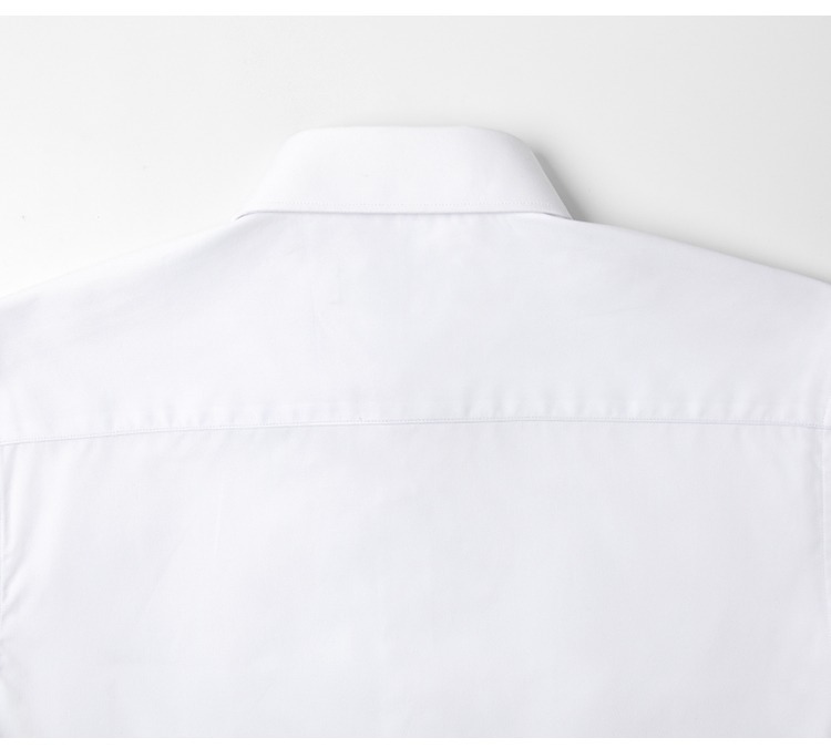 春季男士白衬衫免烫衬衣抗皱职业通勤长袖衬衫男刺绣LOGO商务正装详情11