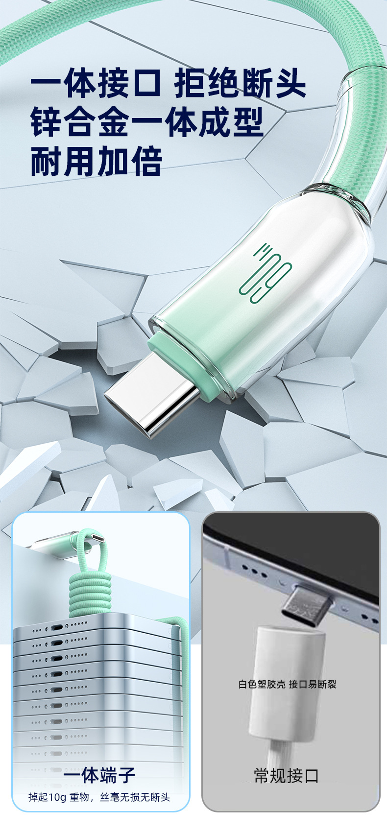 TypeC冰晶手机快充数据线60W 适用苹果iphone16三星华为小米PD30W详情10