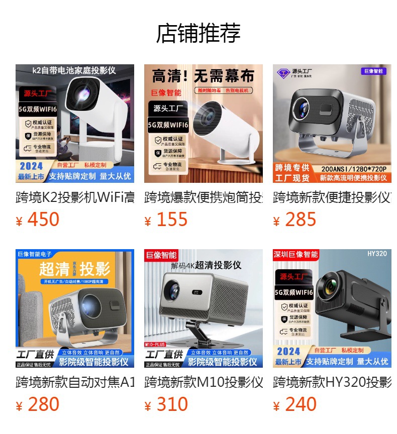 跨境新款K3N投影仪家庭影院高流明4K家用云台高清投影机卧室用投详情1