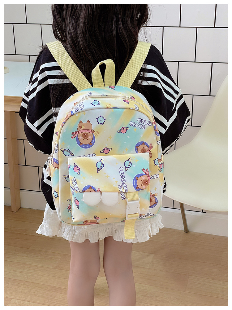 2025新款女孩时尚甜美双肩包小学生上课书包可爱卡通出游儿童背包详情7