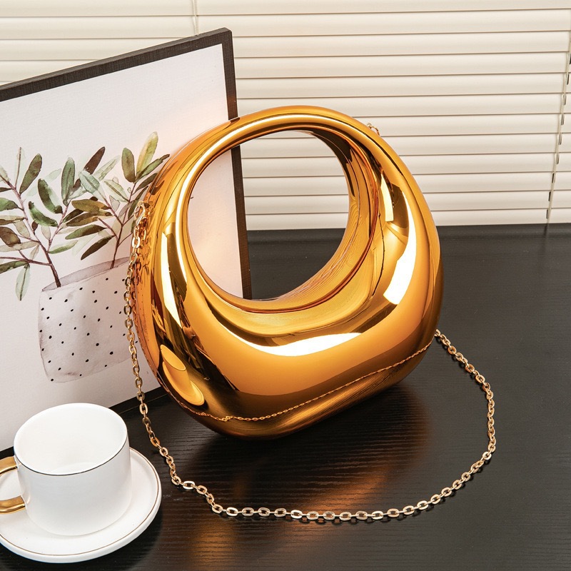 2024夏季新款欧美爆款弯月包晚宴包手提亚克力包跨境批发彩色炫彩详情22