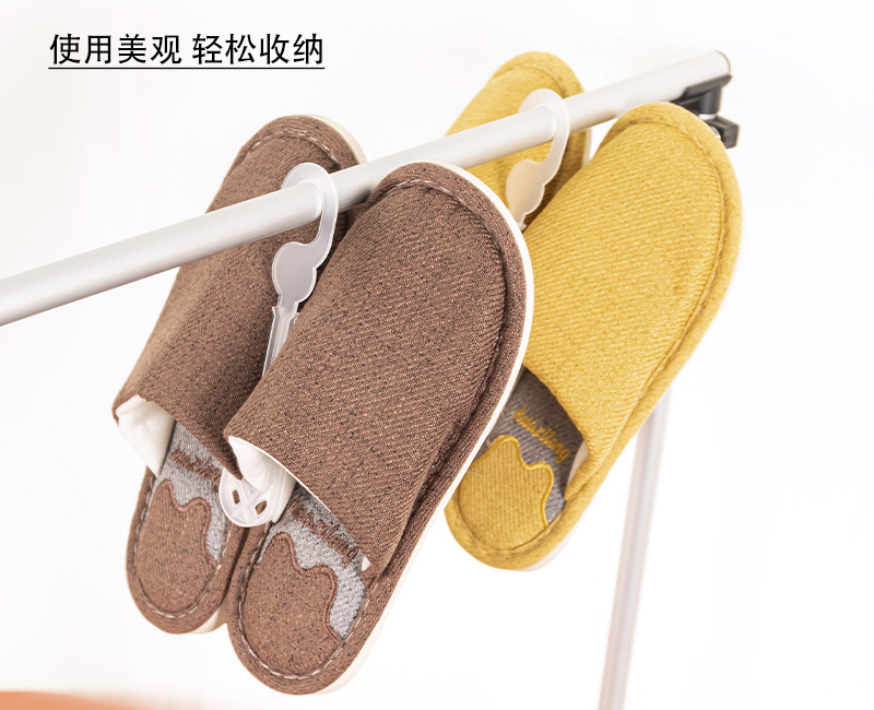 商超展示超实用塑料棉鞋拖通用拖鞋挂钩人字拖凉鞋架加厚加粗详情8