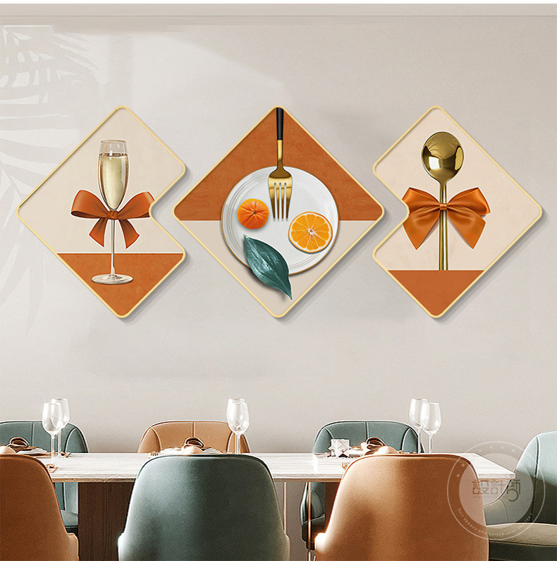 餐厅墙面装饰画客厅新款轻奢高级厨房画餐桌墙上挂画简约饭店壁画详情15