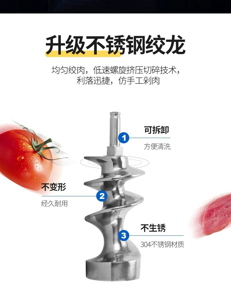 TK-32 MEAT GRINDER MINCER picadora de carne trituradora de carne de acero inoxidable pic 8