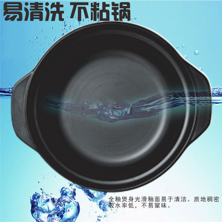 Jiading Open Flame High-temperature resistant Clay pot Ceramic dry-fired pot Commercial large-capacity soup pot, hot pot soup pot clay pot pic 16