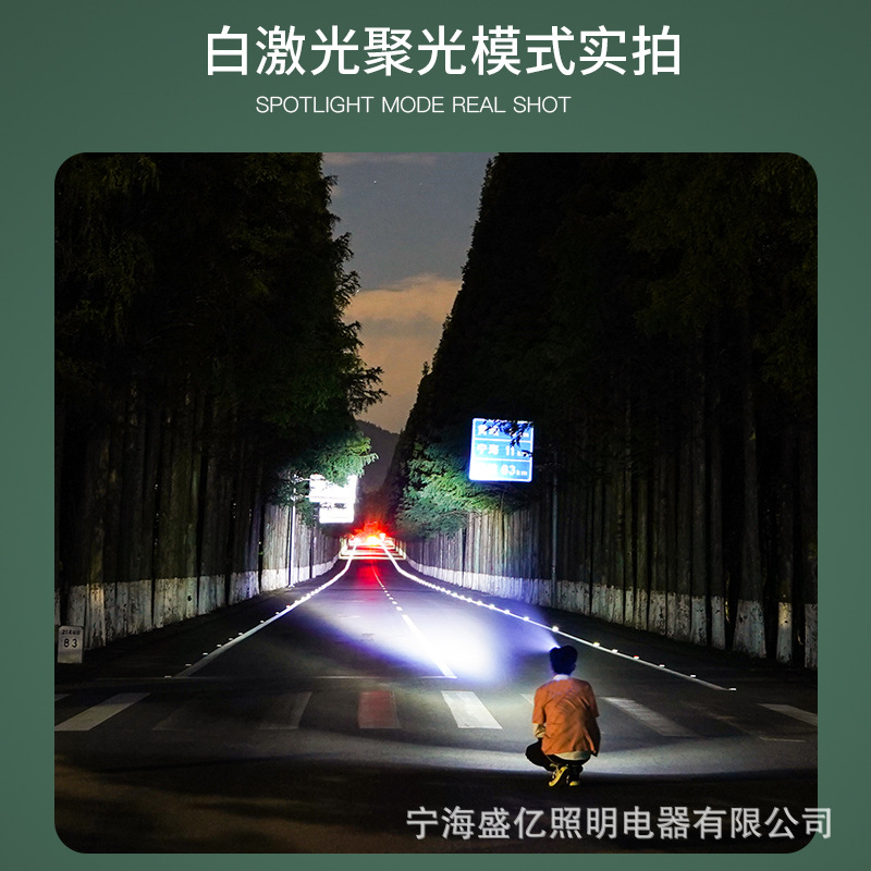 红色小头灯Cob头灯矿灯手电筒便携照明户外探险详情16