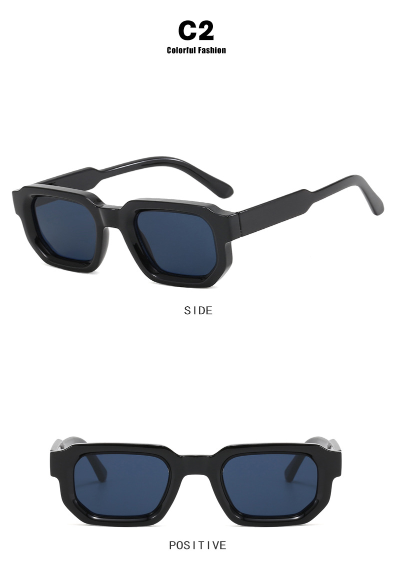 方形小框太阳镜欧美复古2024新款简约高级感时尚墨镜女士太阳眼镜详情10