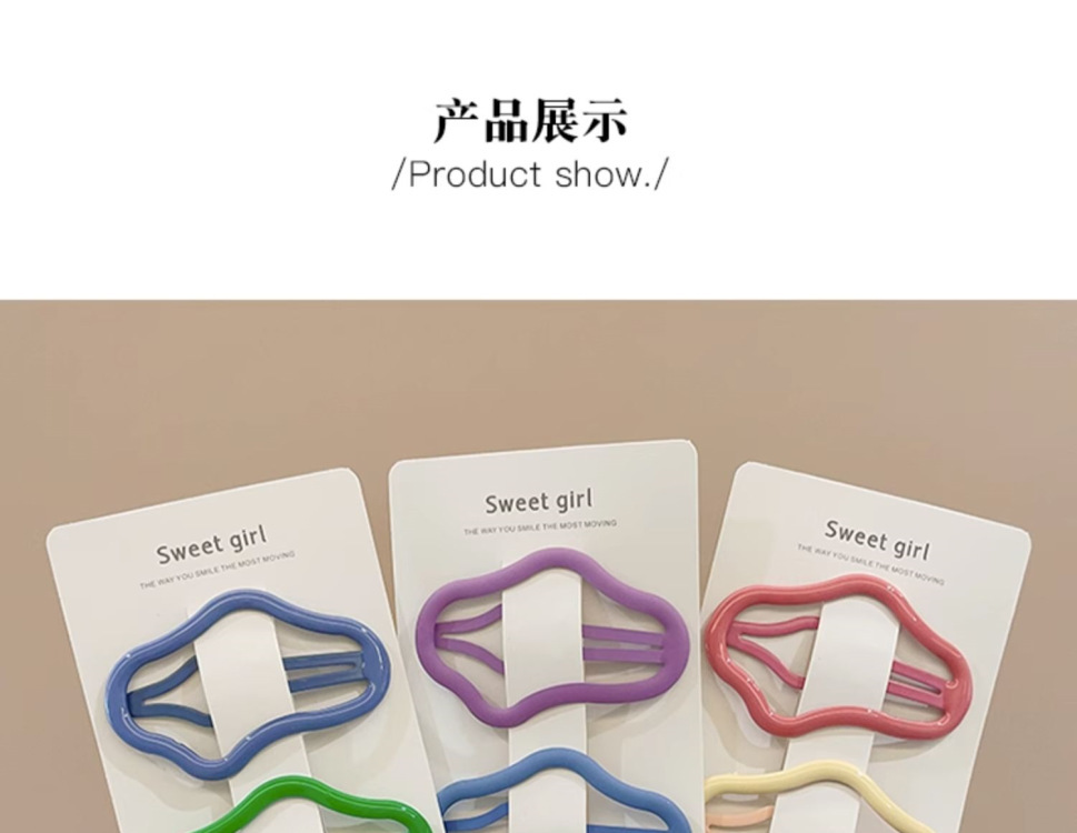 儿童云朵彩色发卡碎发整理神器侧边bb夹后脑勺盘发发夹宝宝发饰详情4