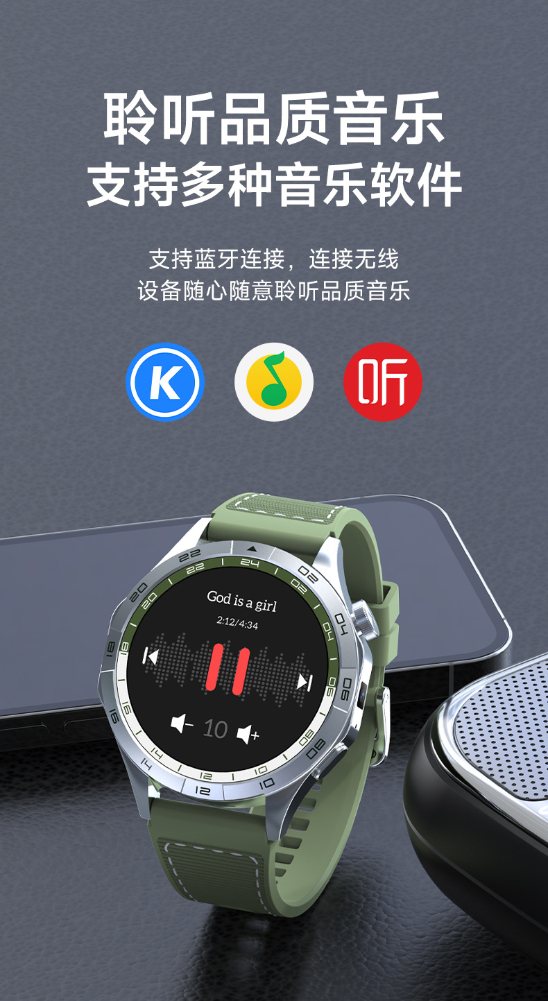 一件代发工厂直销GT4代智能健康手表4g全网通wifi双摄NFC血氧心率详情16