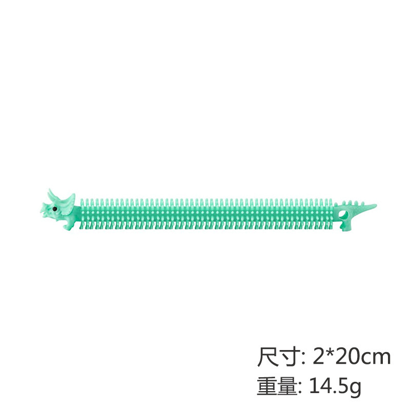 亚马逊创意TPR减压拉力绳手环成人弹力恐龙拉拉乐发泄面条详情8