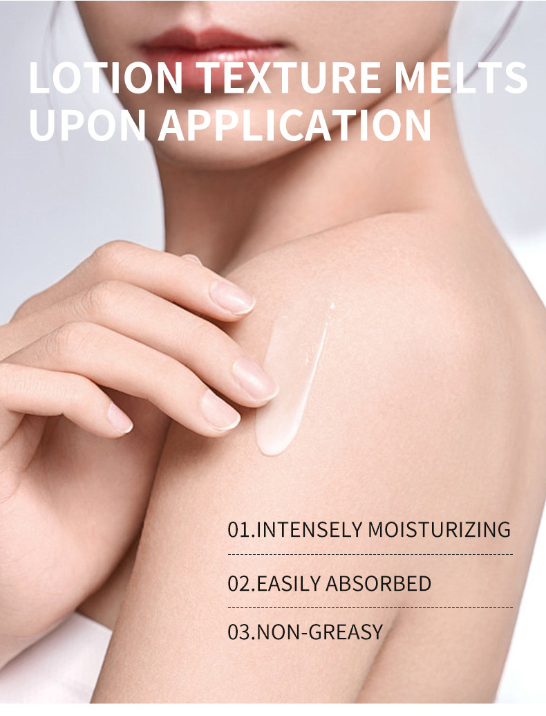 WWP Foreign Trade Kojic Acid Nicotinamide Body Lotion Moisturizing, Whitening and Dry Skin Removal l Cross-border Arbutin Moisturizing Lotion 500mL pic 12