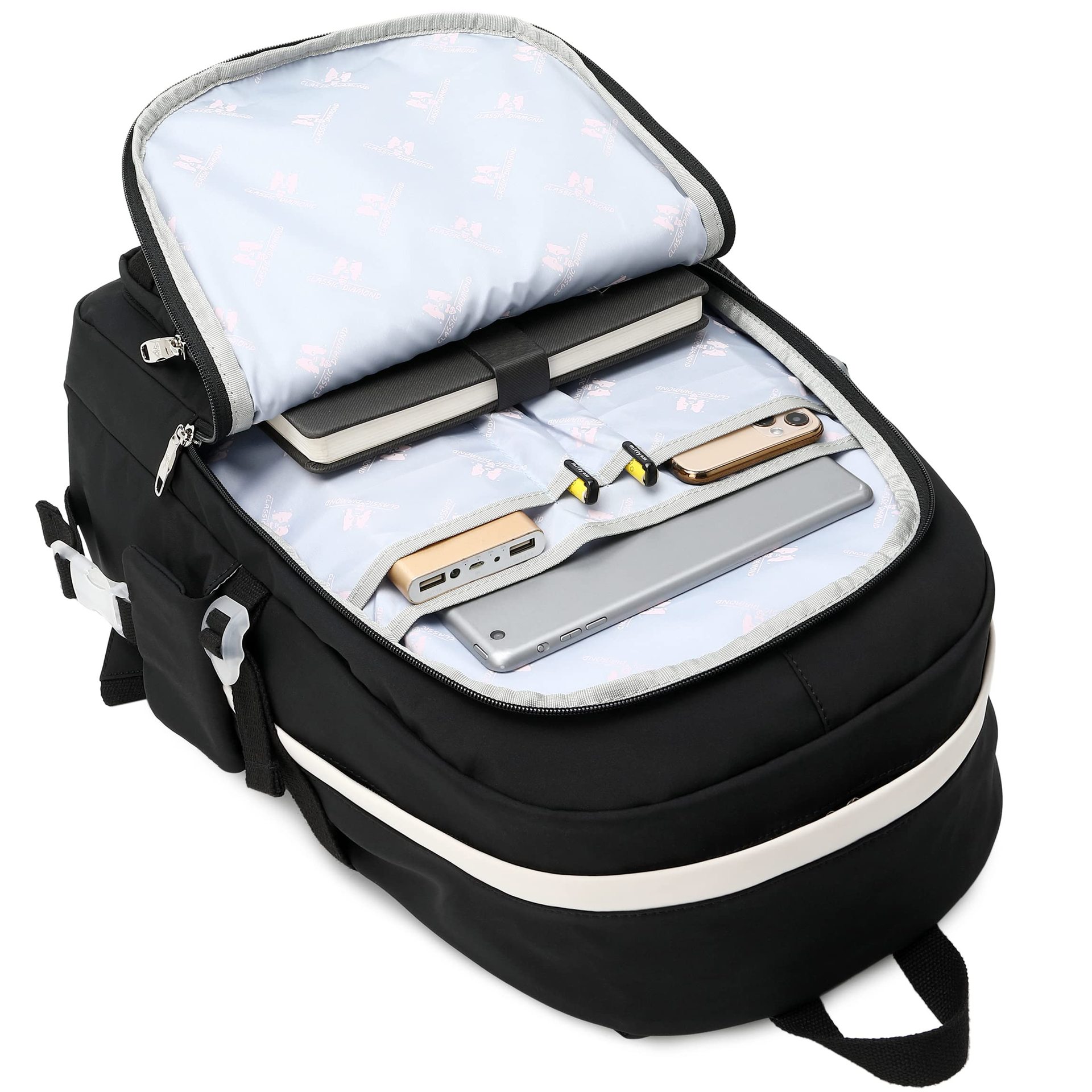 حقيبة أمازونية جديدة تحمل حقيبة مدرسية للطالبات في المرحلة الثانوية المتوسطة الحجم، وحقائب حاسوبية جامعية pic 47