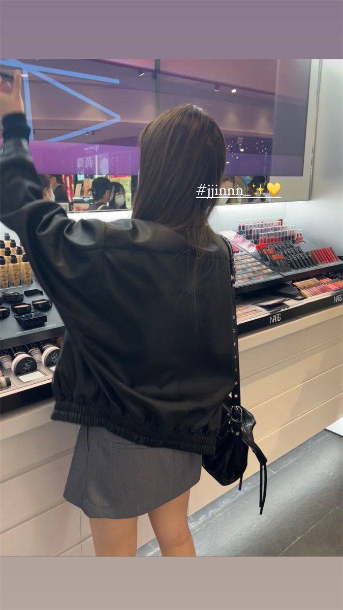 美式复古皮衣外套女短款上衣2023秋季新款洋气百搭高级感pu皮夹克详情6