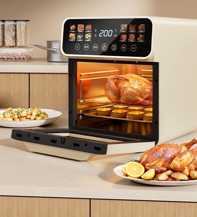 Brand air fryer visual model, multi-functional household smart large-capacity fully automatic microwave oven, French fries machine oven pic 25