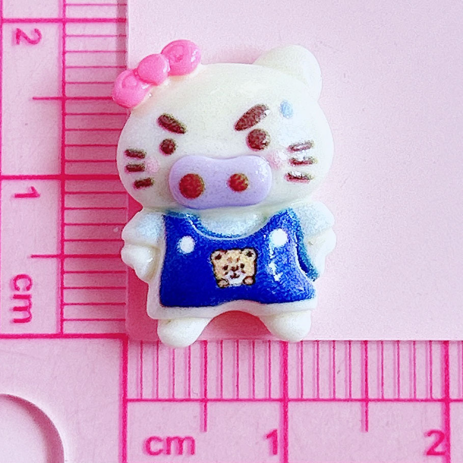 Cute and chubby little pig accessories, diy resin jewelry, hair clips, hair bands, key pendants, shoe buckles and accessories pic 11