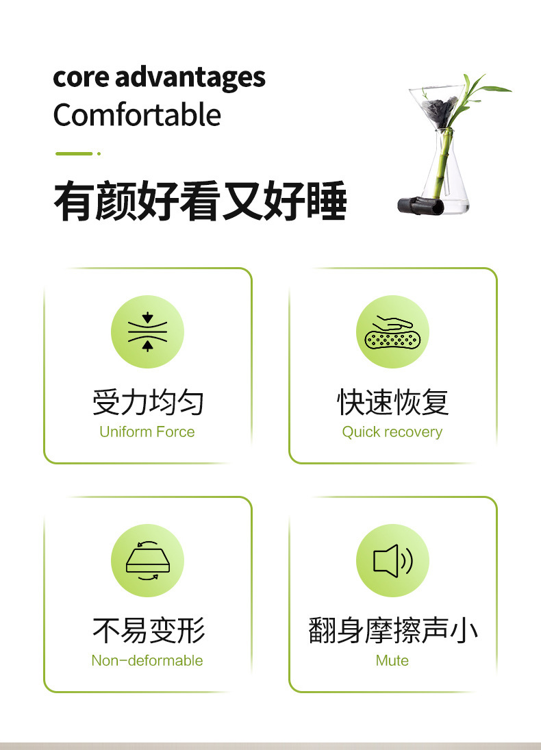 新款竹炭纤维SPA可水洗护颈枕芯针织棉舒适透气枕头家用学生1详情15