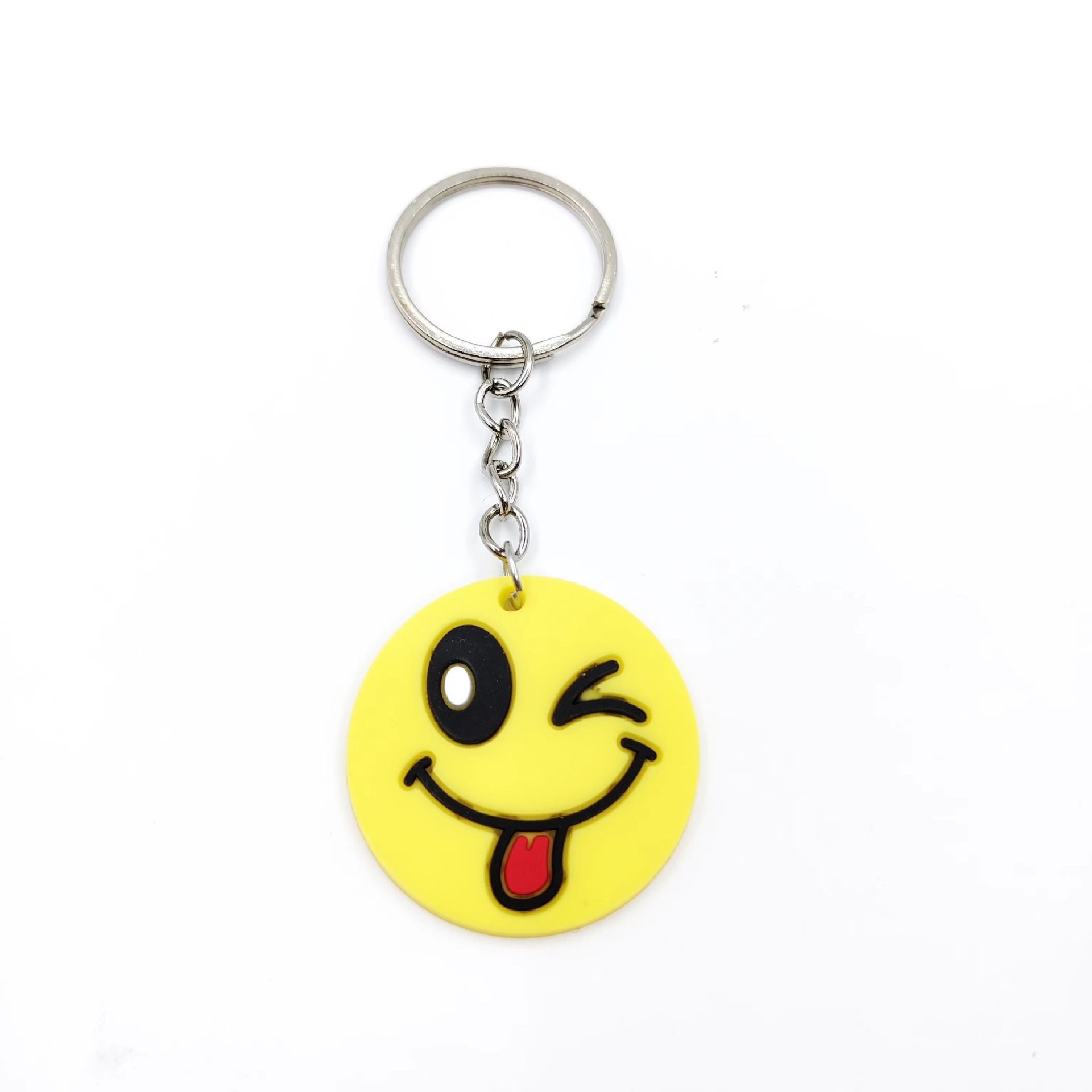创意表情钥匙扣 PVC软胶表情包钥匙扣 卡通笑脸钥匙链派对小礼品详情8