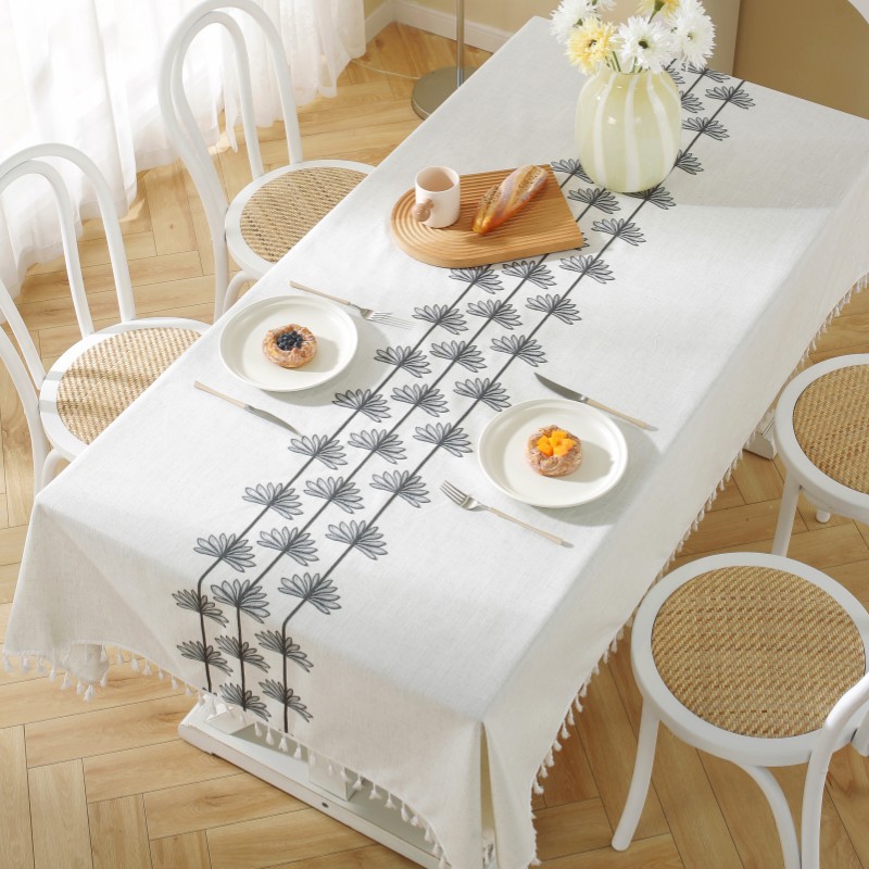 乐轩秀红色新年圣诞节桌布提花加厚轻奢高级氛围感长方形餐桌台布详情55