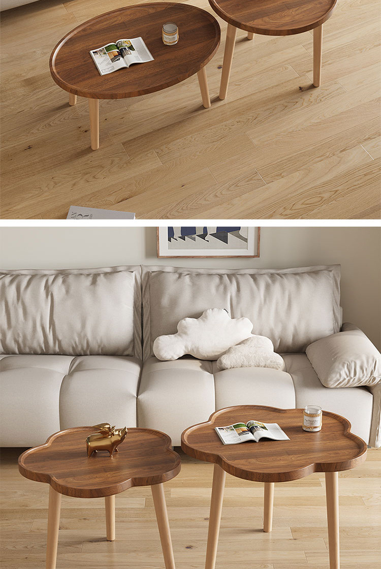 桌子花朵奶油风房间用简约现代卧室客厅家用小户型沙发边几小桌子详情10