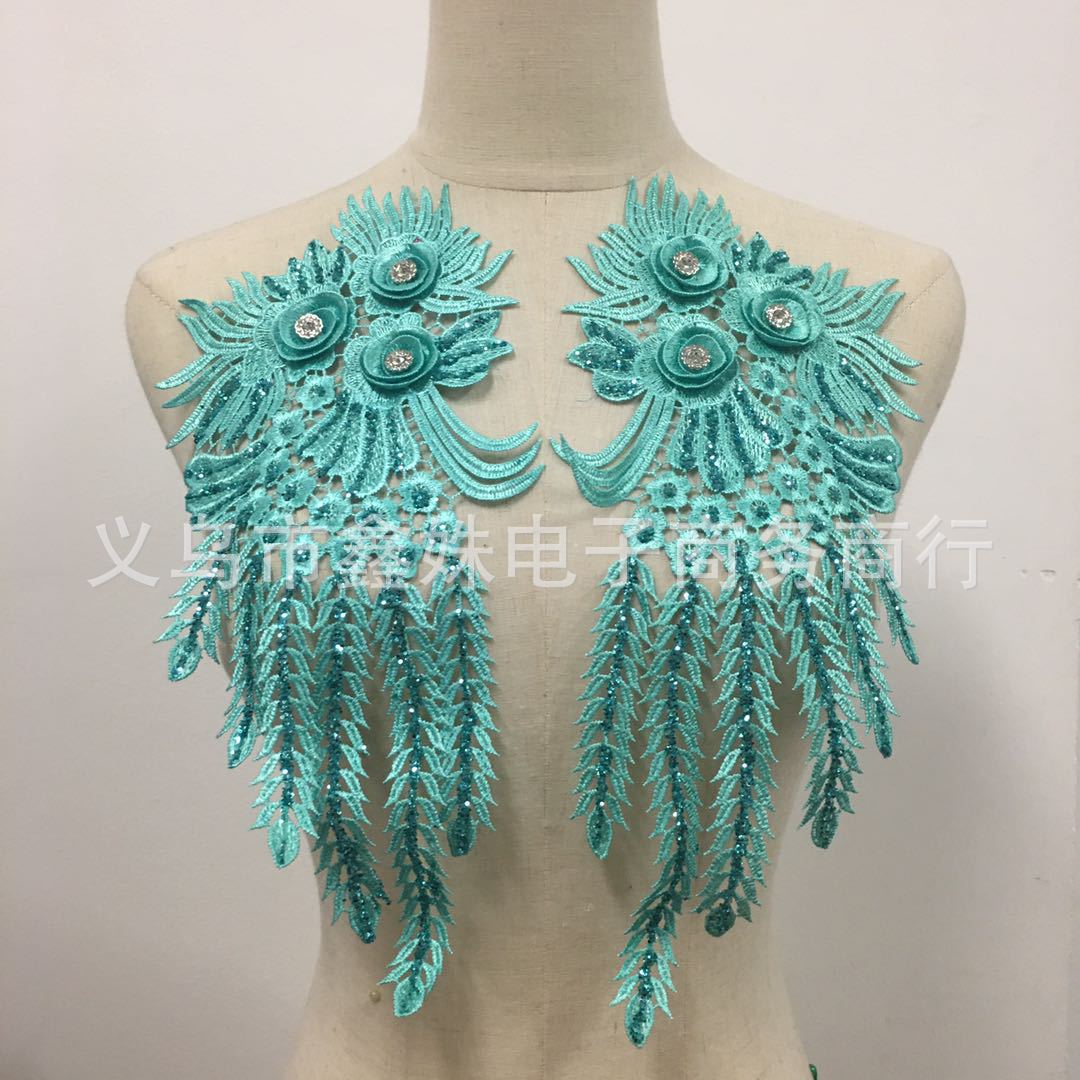 亮片蕾丝立体对花服装婚纱旗袍辅料衣服裙子装饰品饰品绣片装饰大详情4