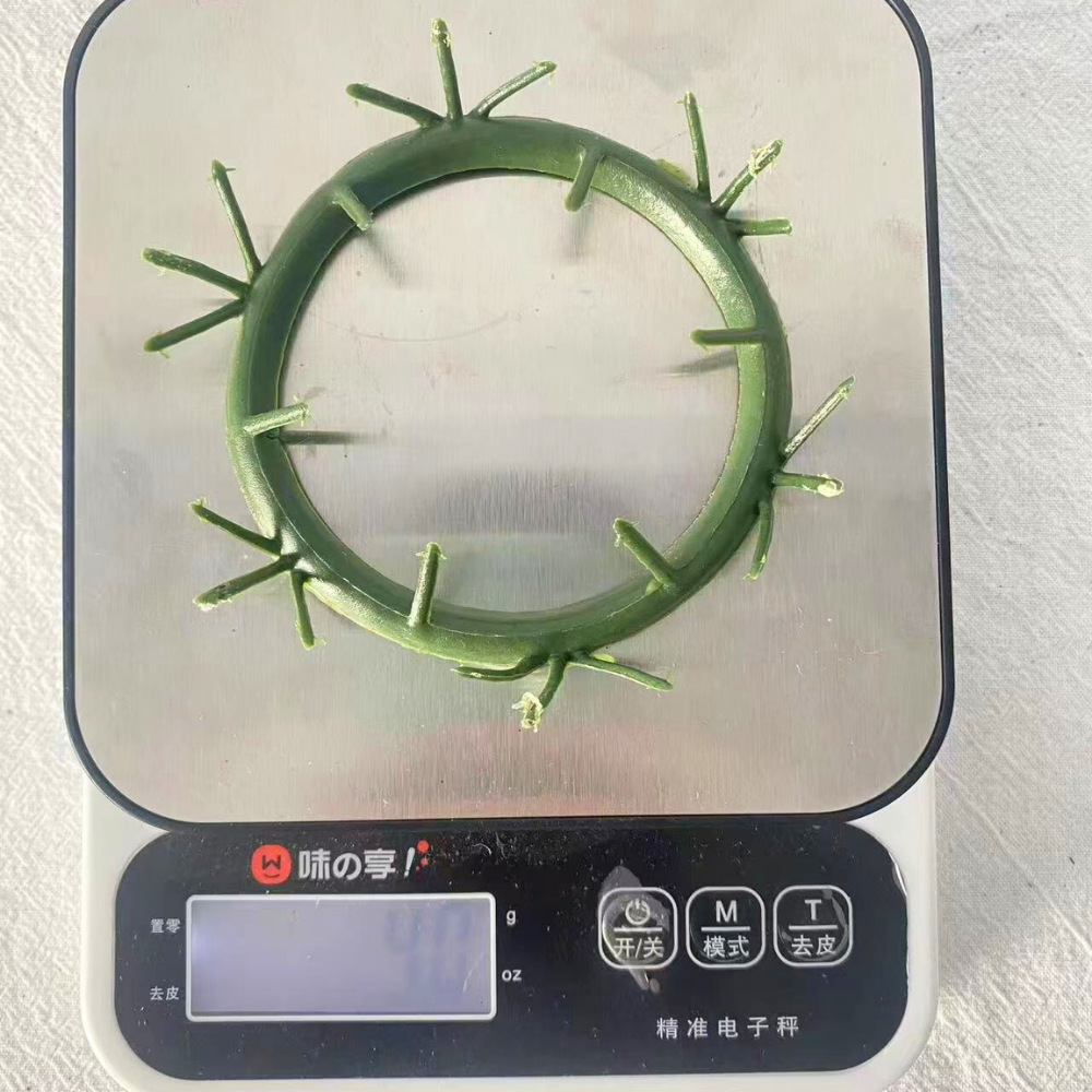 仿真圣诞花环10CM圣诞圈圣诞节万圣节烛台花环装饰塑料圈配件详情4