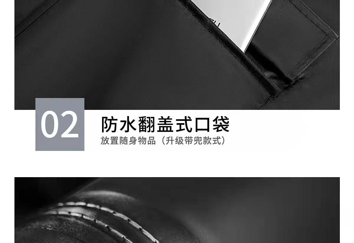 13Y长款雨衣成人全身男女环卫执勤劳保工地户外一体连体防汛反光详情6