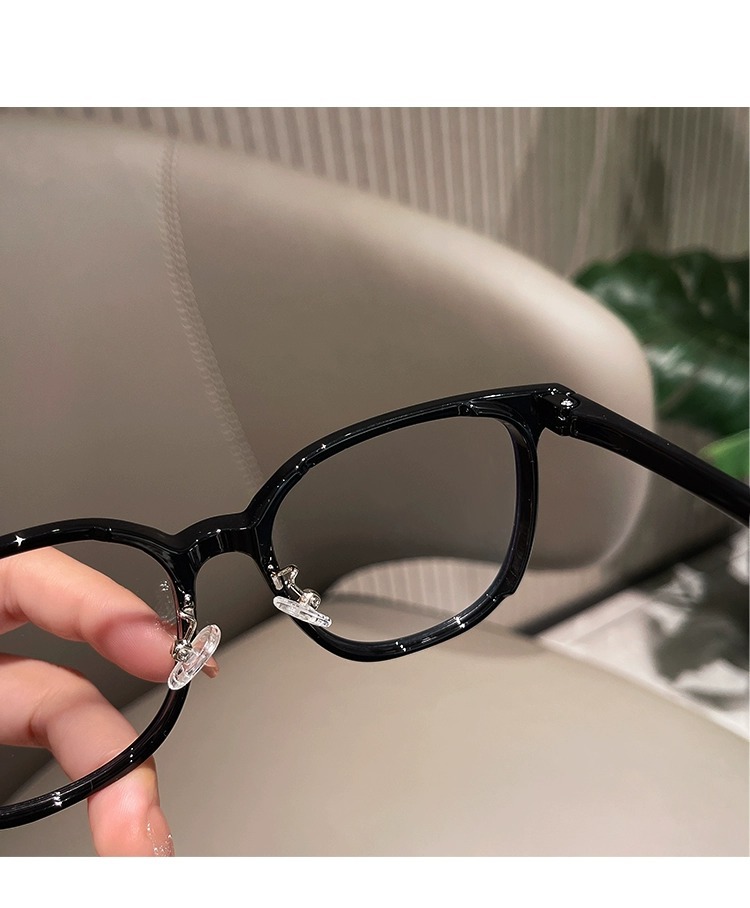 黑色眼镜框女新款网红素颜显瘦方框近视成品防蓝光平光镜厂家批发详情42