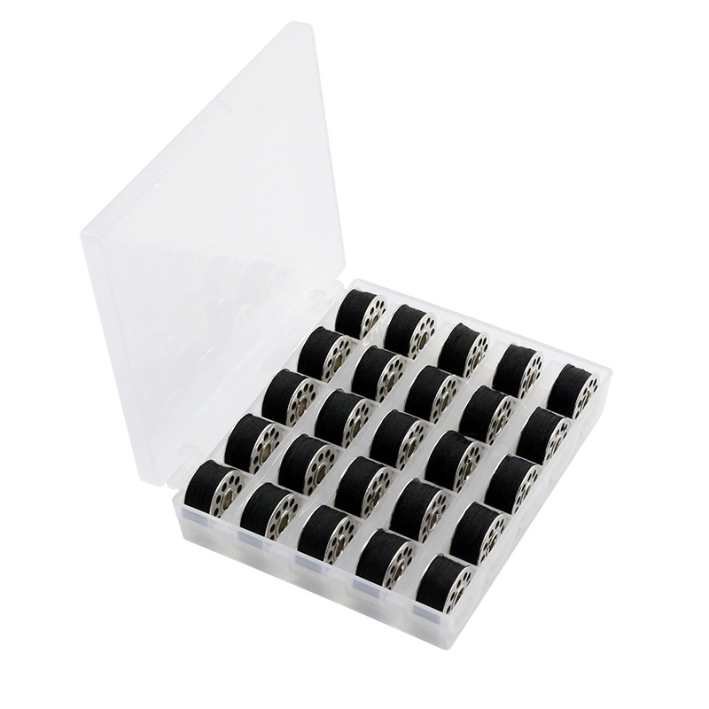 厂家批发家用缝纫机梭芯彩色绕线梭心25/36格梭心套装彩色缝纫线详情14