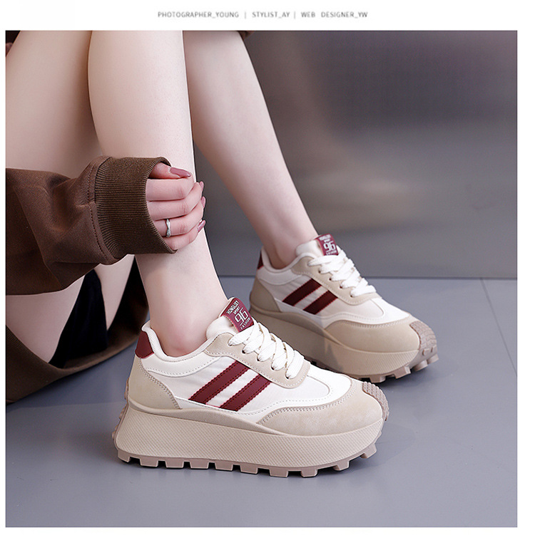 厚底小白鞋女款春季2025新款爆款运动休闲鞋百搭韩版板鞋HL-871-1详情14