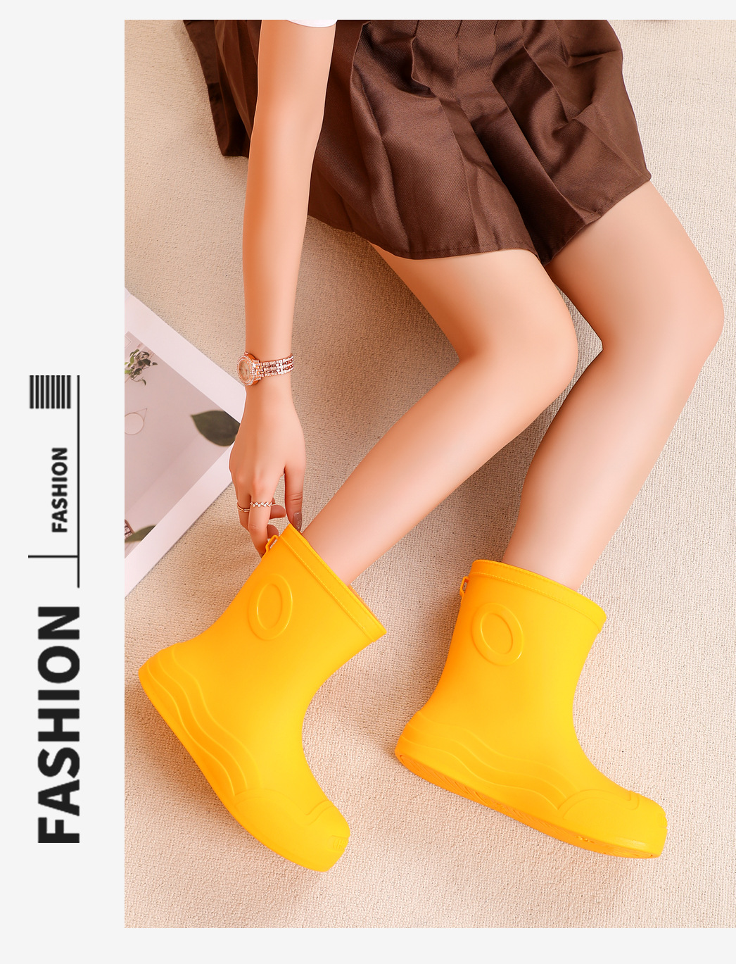 2025年新款中筒女式雨鞋防滑防水休闲百搭水靴防雨胶鞋女鞋女款雨靴详情12