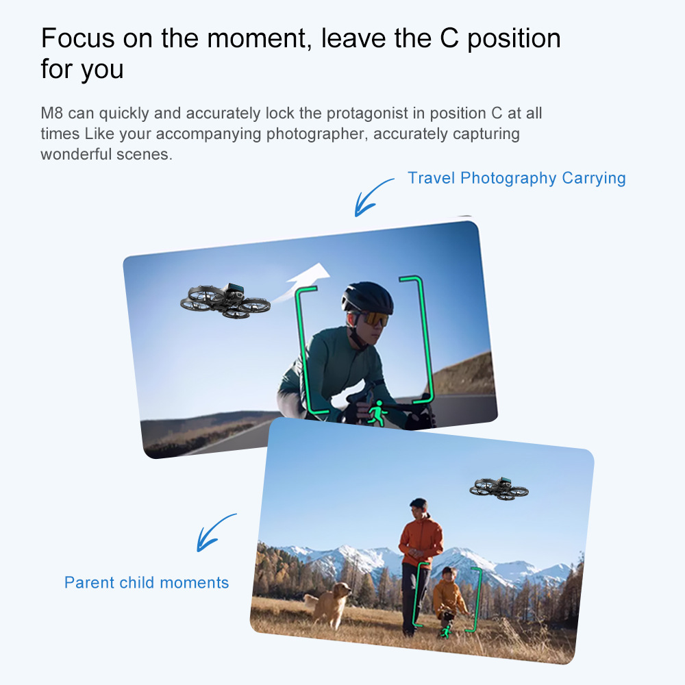 Cross-border M8 brushless drone with screen control, aerial photography, folding aircraft, optical flow dual camera remote control aircraft pic 33