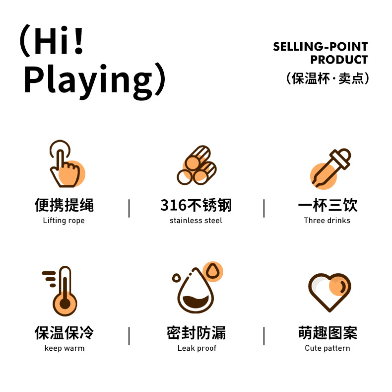 卡通保温杯女生可爱不锈钢泡茶杯子学生双饮吸管杯便携式水壶带盖详情2