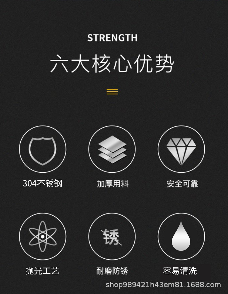 304不锈钢漏勺加大号实木手柄加厚大笊篱过滤勺厨房家用捞面饺子详情2