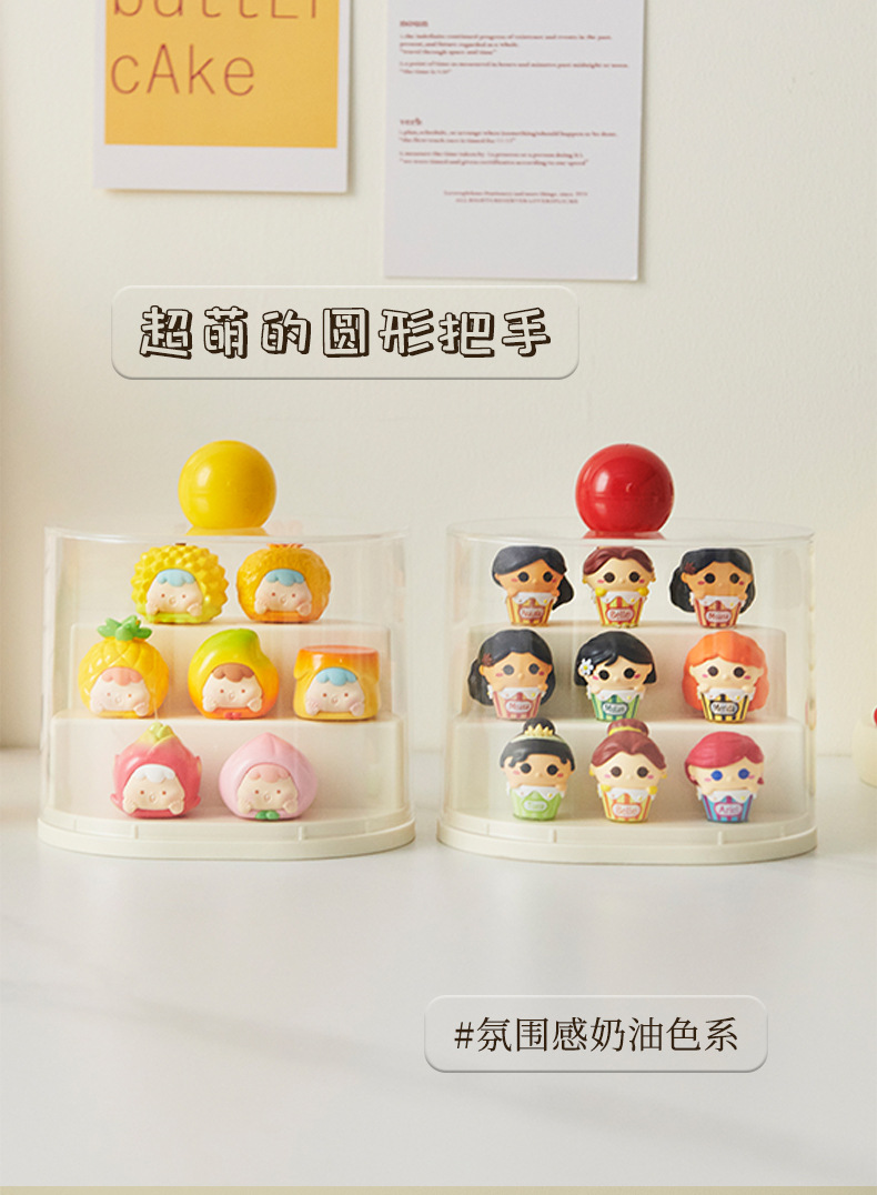 The display box, the cute grain blind box, can be stacked with dust-proof dolls, the Lego display stand, and the transparent bubble Matte figurine storage box pic 11