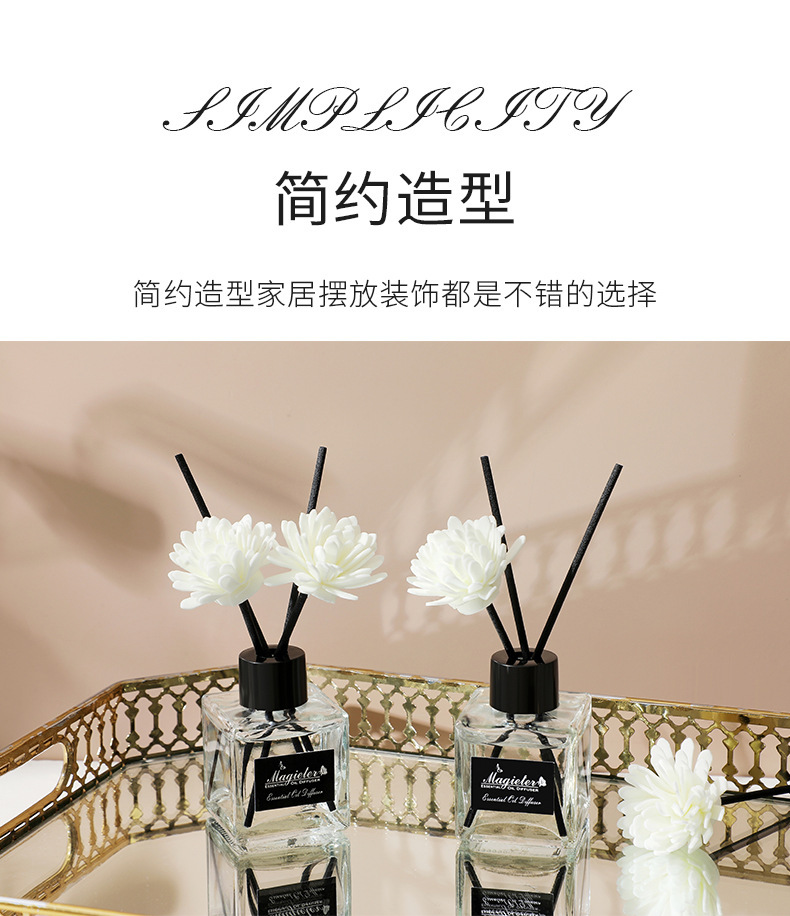 厂家批发无火香薰家用室内厕所除臭香薰瓶藤条干花持久空气清新详情12