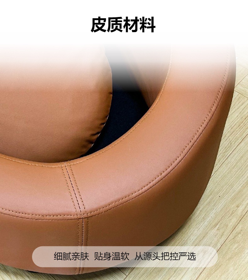 高端圆形皮质猫狗沙发四季通用狗垫子狗床猫窝猫垫子可拆洗宠物床详情4