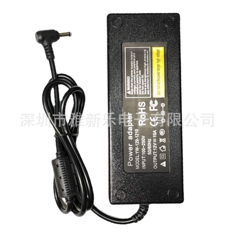 The manufacturer wholesals 12V10A straight head and elbow monitoring display LED switching power supply with 120W high power and complete specifications pic 3