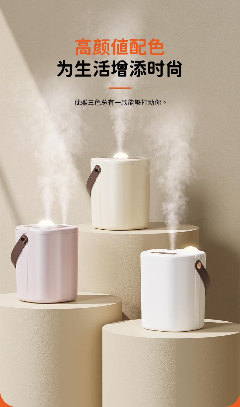 新品空气加湿器卧室家用静音大容量双喷办公用加湿器生活电器详情24