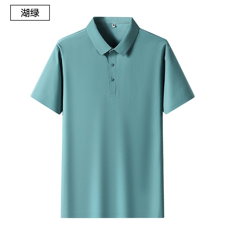 2025年新品上线夏季休闲商务薄款T恤衫上衣男士冰丝短袖POLO衫详情16