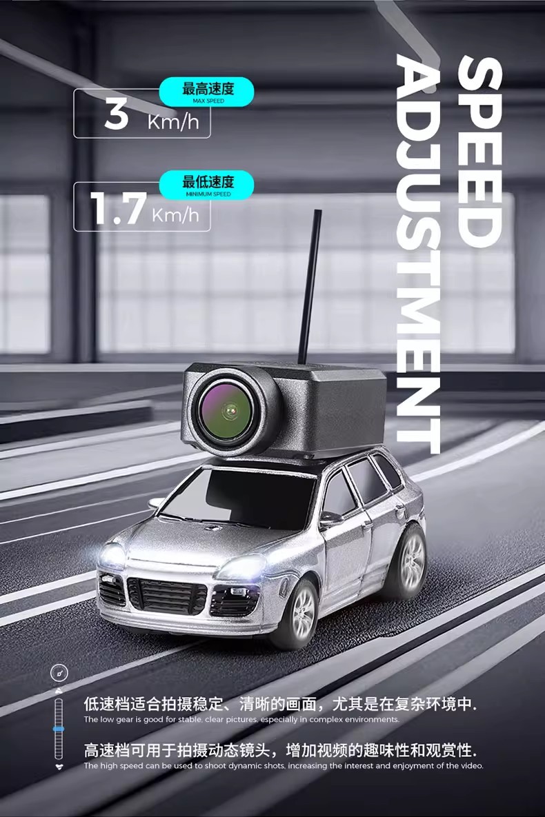 Weili 6401 full scale 1:64 remote control car Porsche photo self-stabilizing rear-wheel drive mini RC car model FPV pic 5