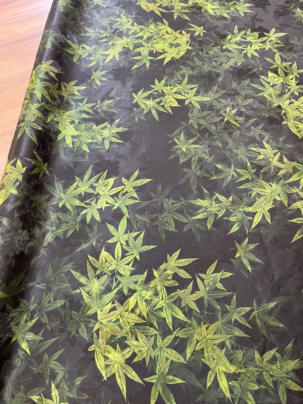 114门幅香云纱布料透空花罗提花23姆米真丝面料桑蚕丝旗袍连衣裙详情16