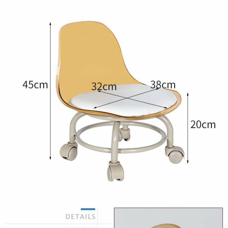 小凳子滑轮矮凳带万向轮学步凳子家用懒人滑轮美缝小椅子网红板凳详情5