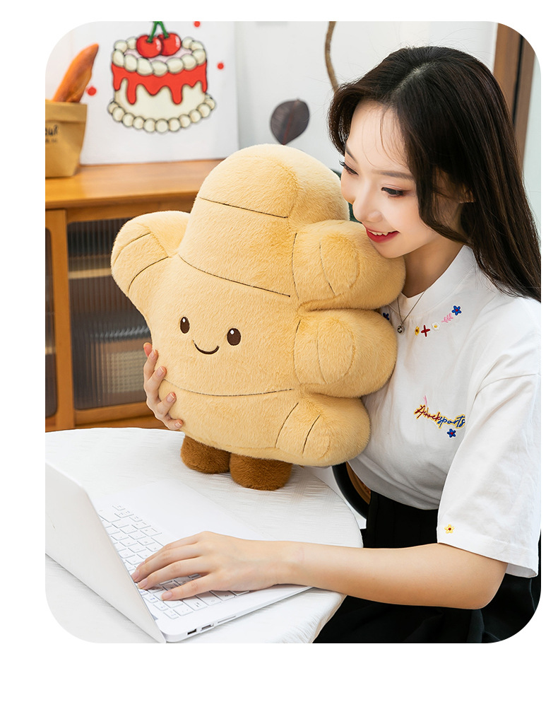 可爱生姜毛绒玩具抱枕卡通仿真植物玩偶公仔创意文创抓机娃娃礼品详情16