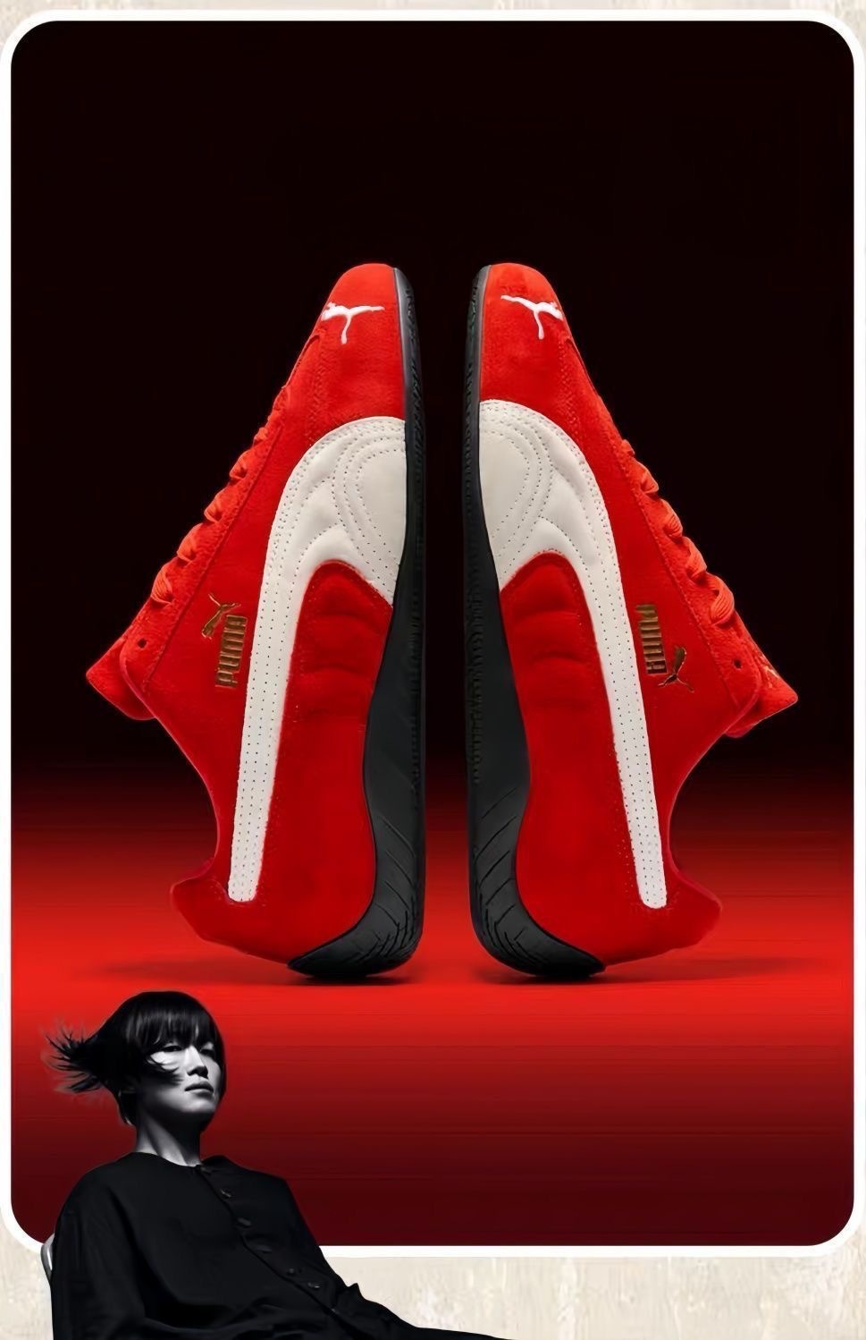 纯原openyy联名朴彩英同款PM赛车鞋低帮百搭情侣男女运动休闲鞋详情8