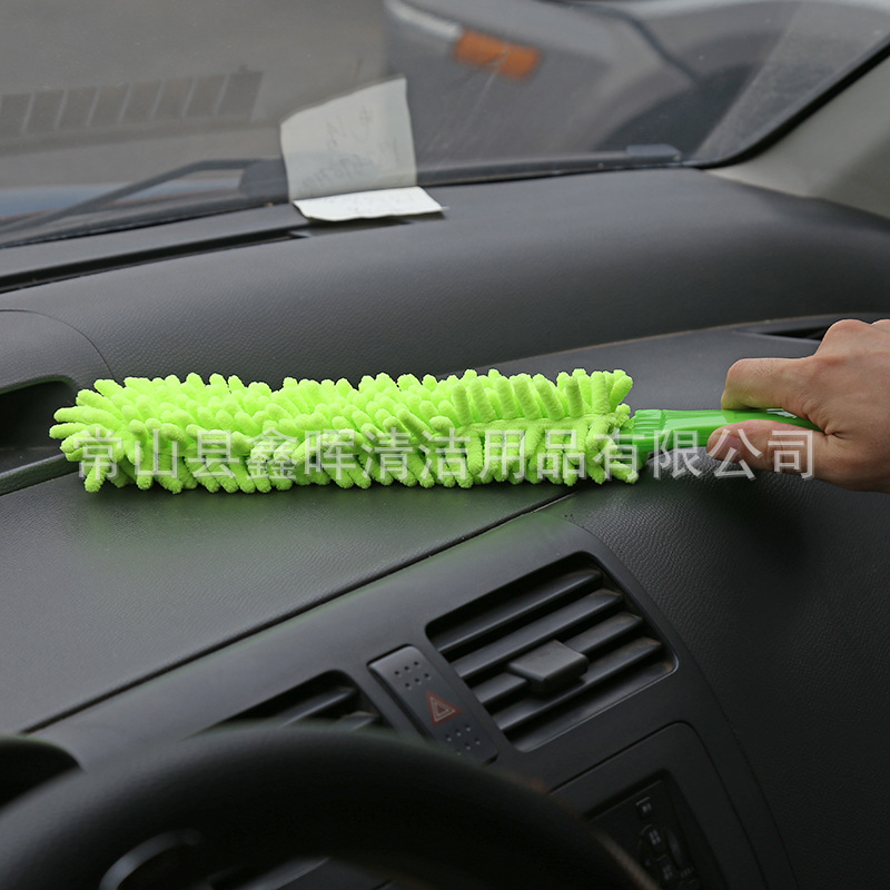 跨境爆款雪尼尔空调刷短款除尘车子刷便携式水洗清尘刷定制批发详情11