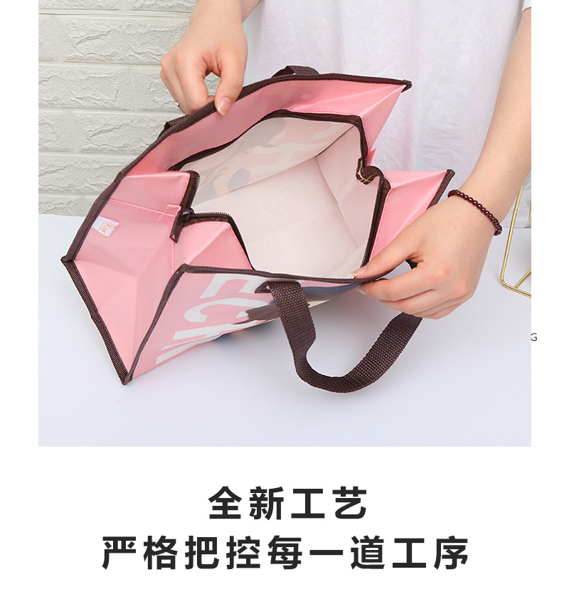 厂家直供PP无纺布袋 创意家居用品手提便当袋 化妆品收纳袋中号环保耐用详情16