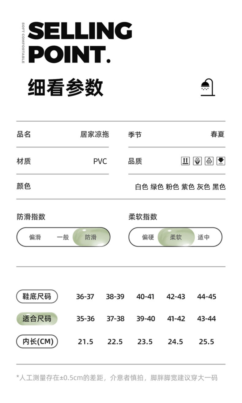 浴室情侣拖鞋男夏季室内居家洗澡厚底漏水镂空卫生间洞洞凉托鞋女详情9