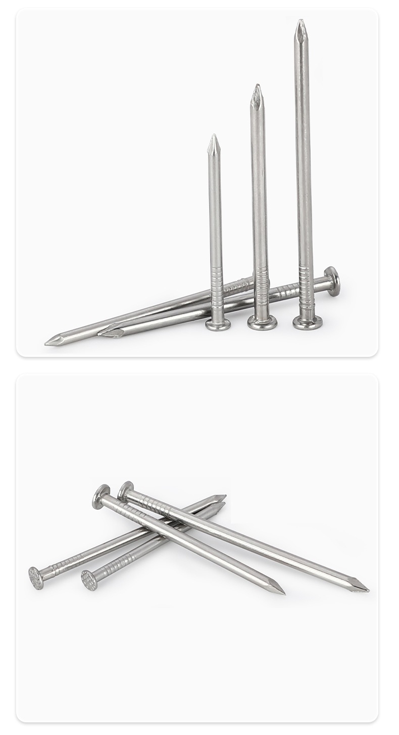 304/201不锈钢圆钉钢钉元钉木工木头挂画钉加长洋钉铁钉地板钉子详情6