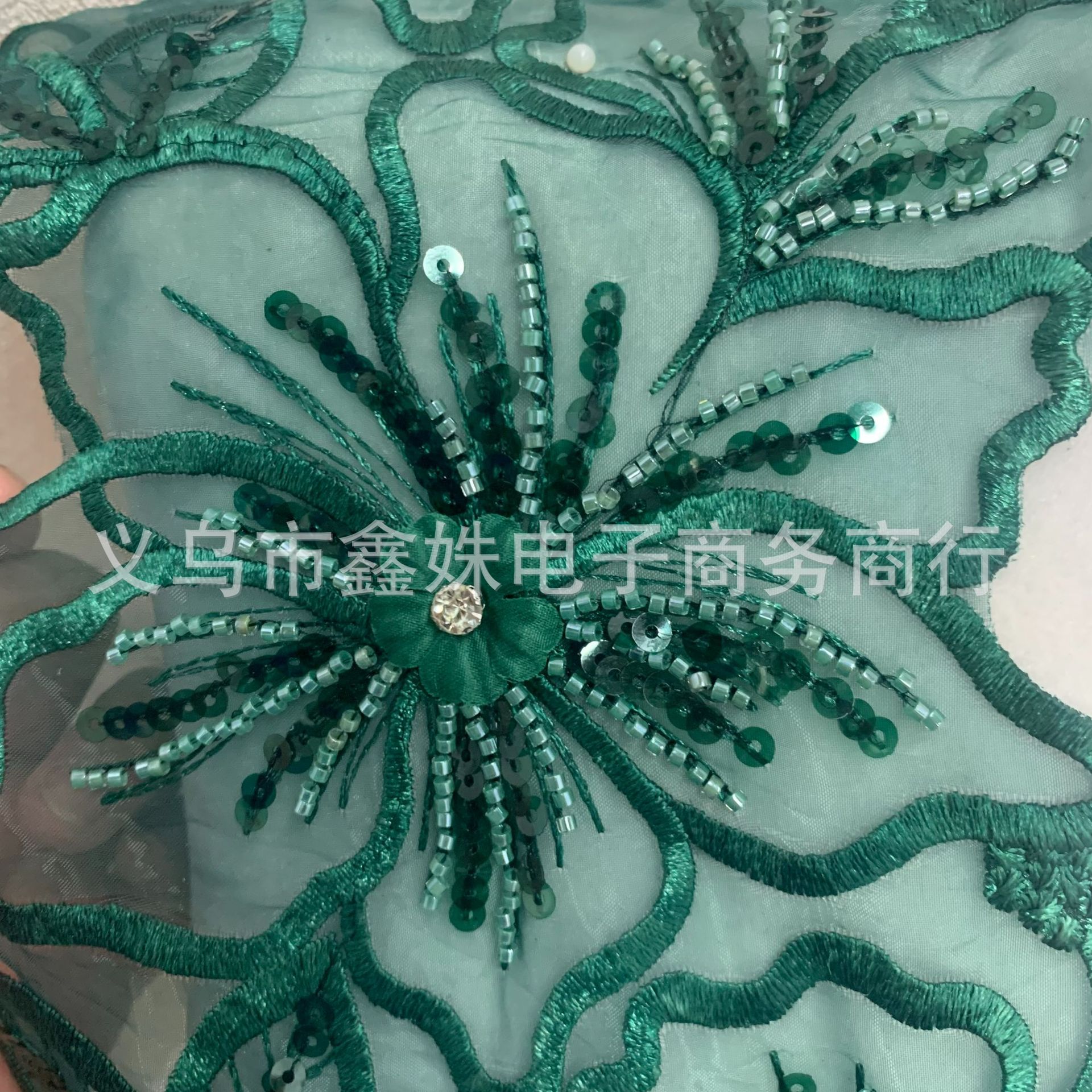 Polyester filament accessories, Lolita clothing accessories, home soft furnishings, hollowed-out flowers, embroidered lace pic 5